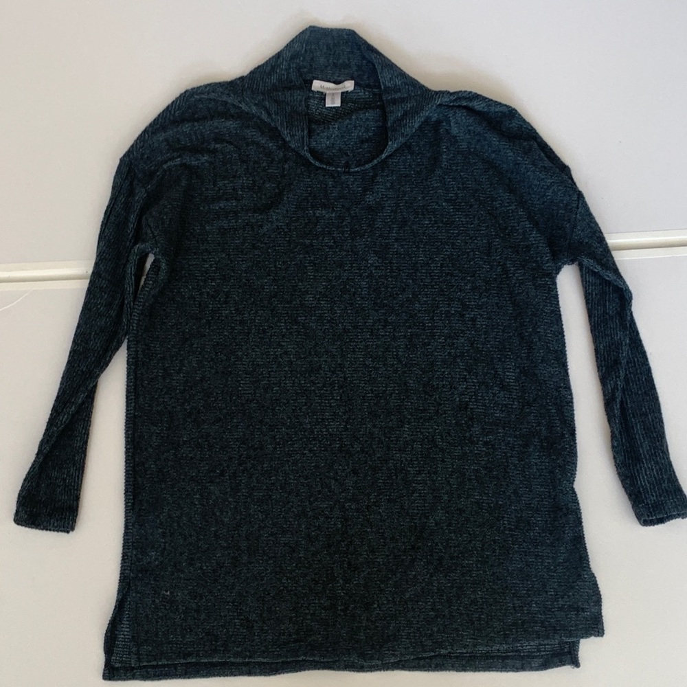 Motherhood Maternity LongSleeve Blue/Grey Sweater